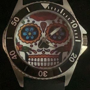 Brand new men’s custom designed Sugar Skull watch